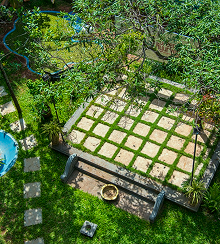 Greens Ayurveda courtyard